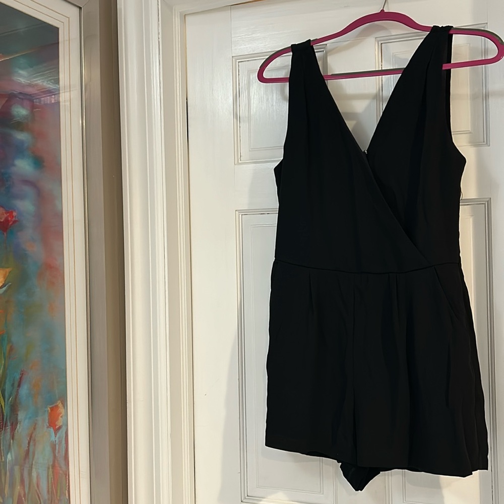 Beautiful Black Dressier Romper - sz L